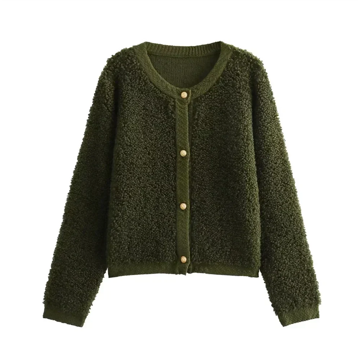 Women's Cardigan – Textured Button-Up
