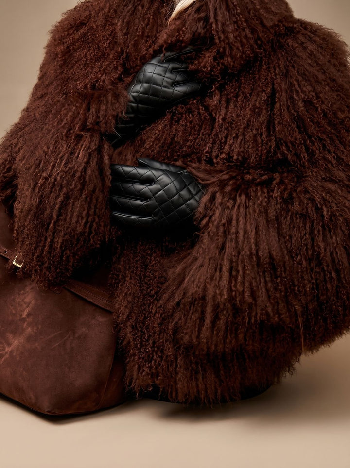 Women's Coat – Shaggy Oversized Faux Fur Winter