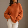 Women's Knitted Chunky Oversized Turtleneck Jumper