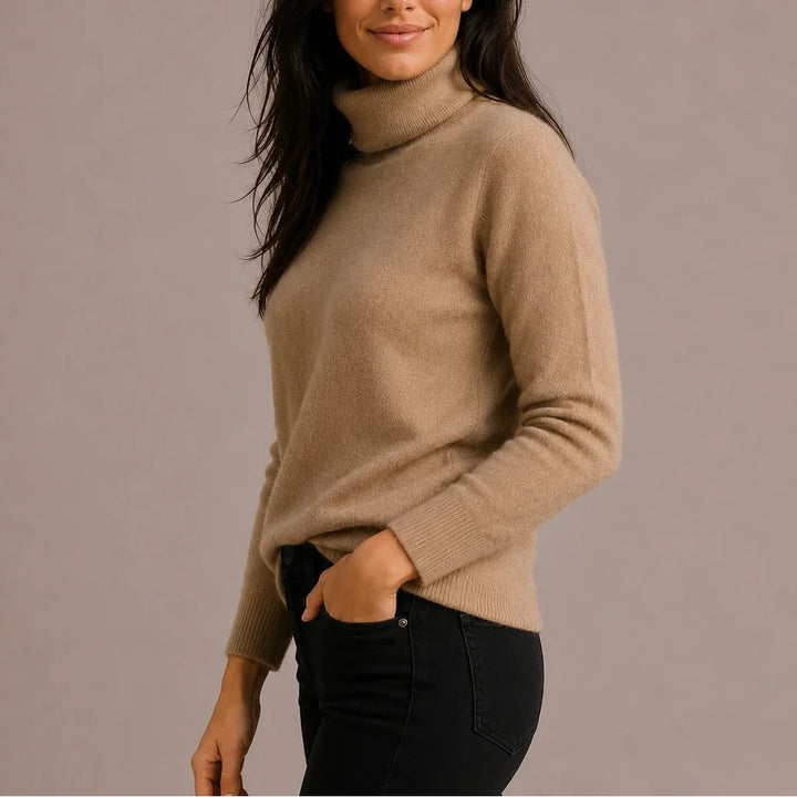 Women's Knitted Turtleneck Jumper