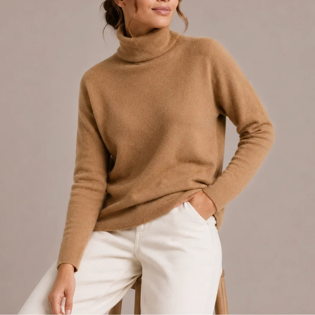 Women's Knitted Turtleneck Jumper