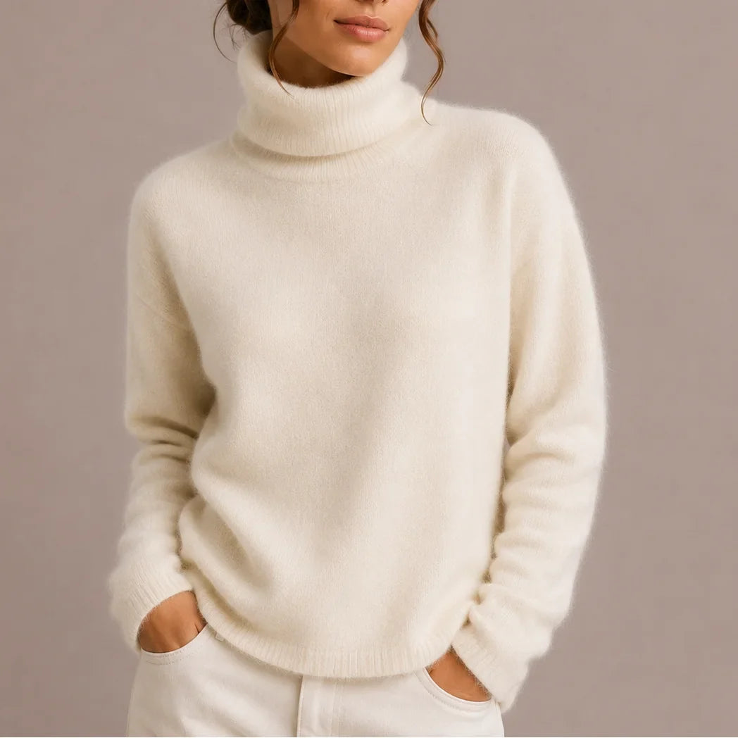 Women's Knitted Turtleneck Jumper