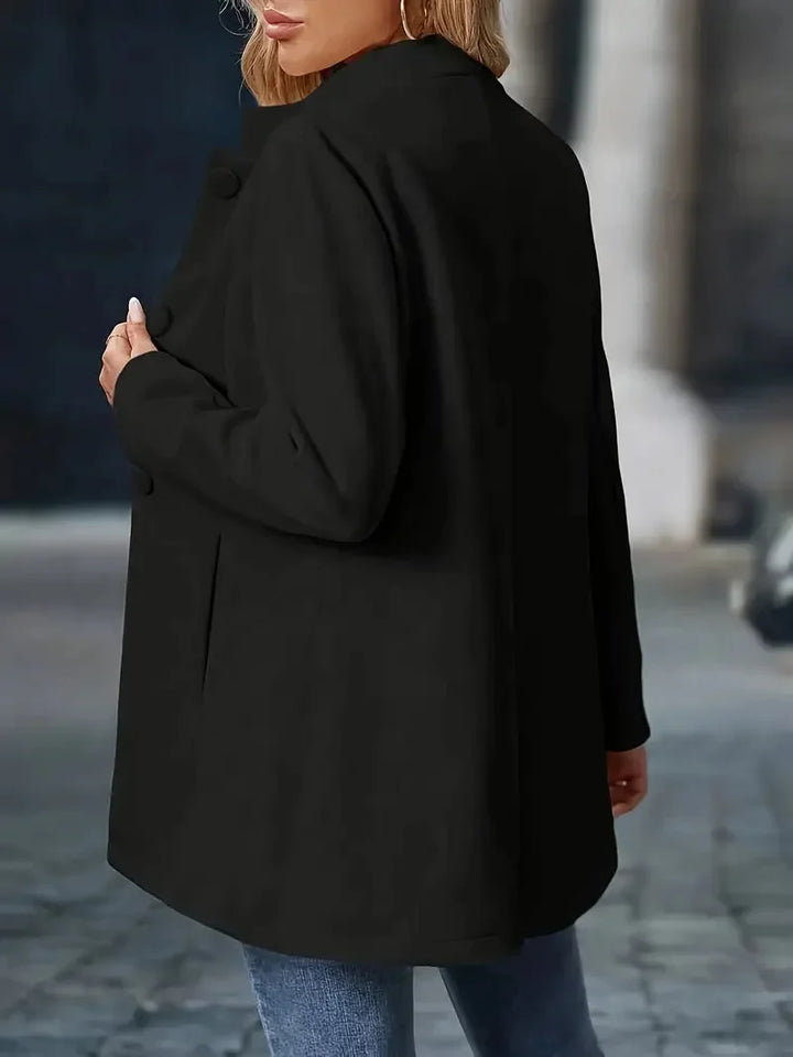 Women's Button-Front Collarless Tailored Blazer Puffer Jacket