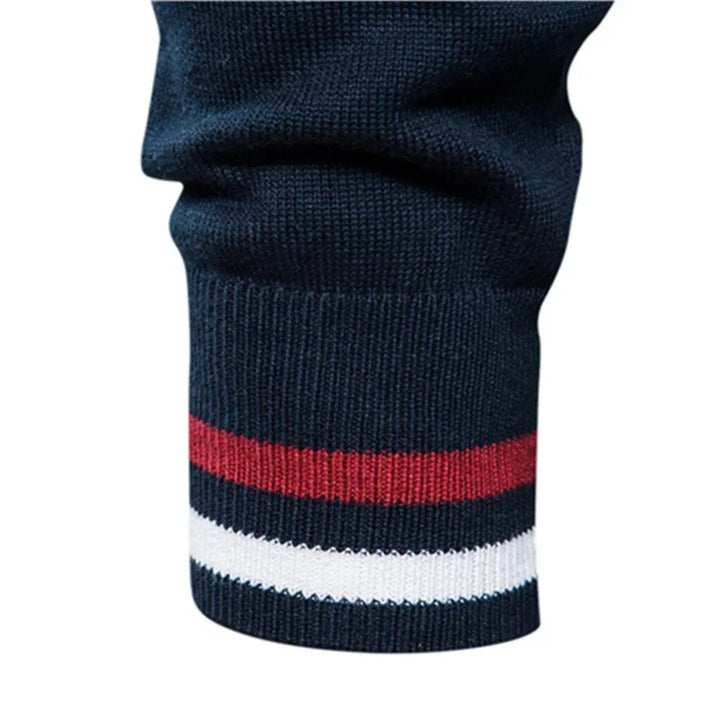 Women's Color-Block Knit Raglan-Sleeve Sweater – Full-Zip Stand-Collar