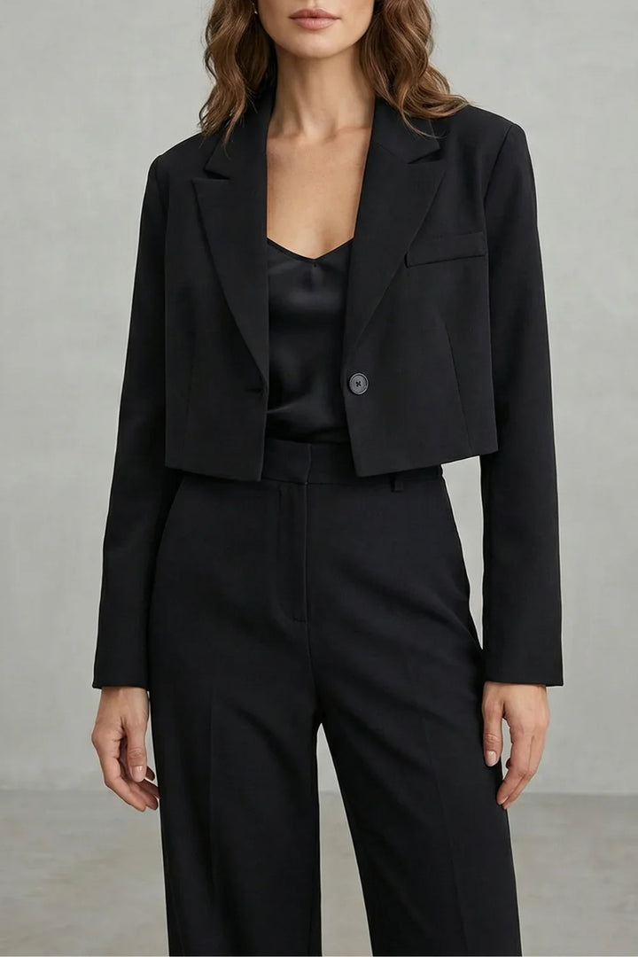 Women's Cropped Tailored Blazer