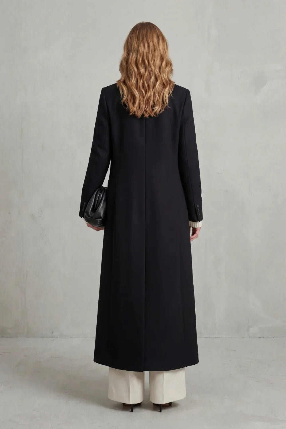 Women's Custom-Fit Long Wool Coat