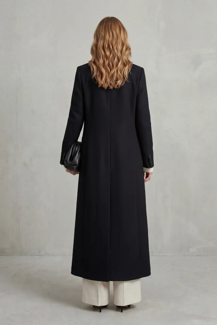 Women's Custom-Fit Long Wool Coat