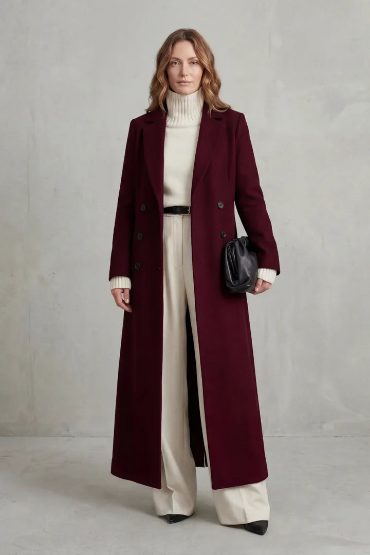 Women's Custom-Fit Long Wool Coat