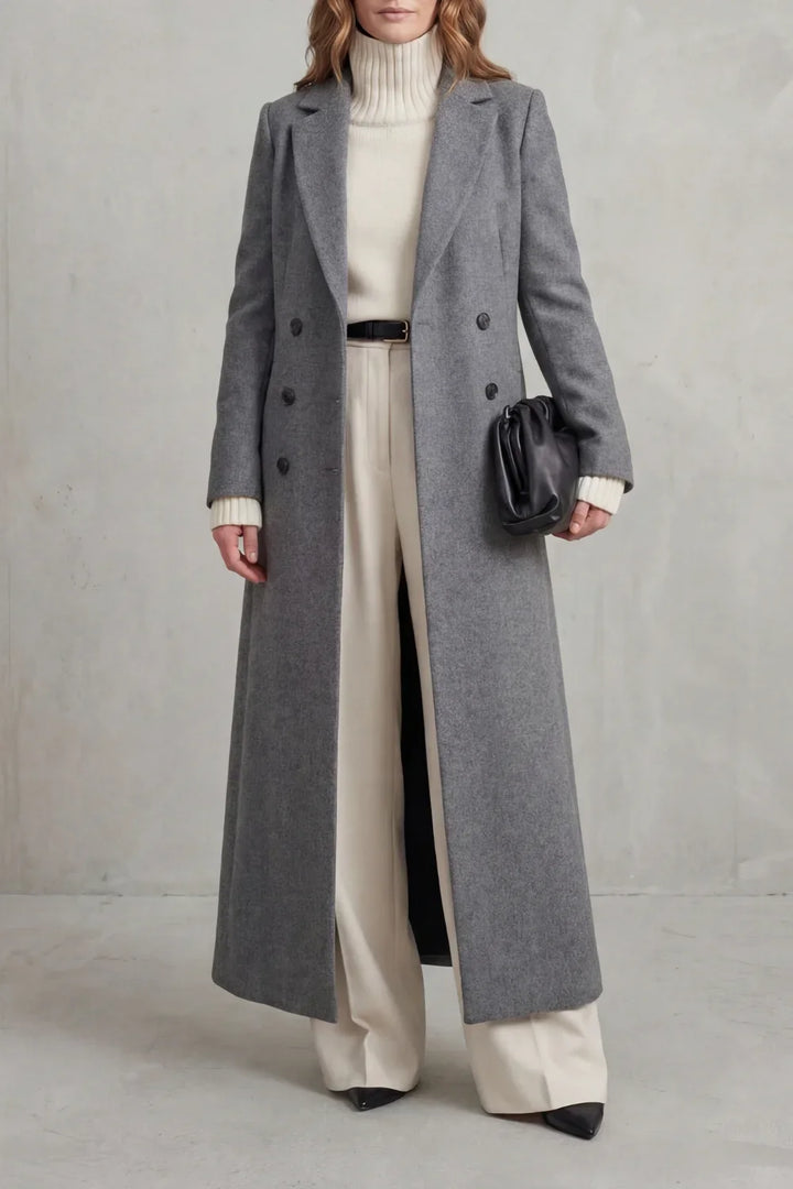 Women's Custom-Fit Long Wool Coat