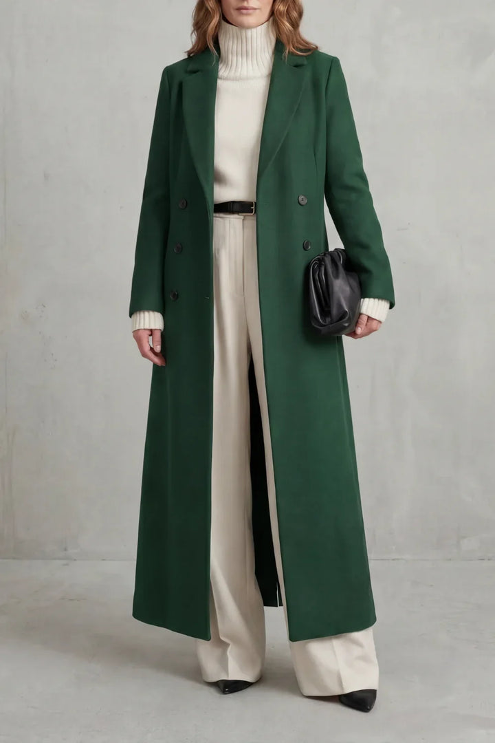 Women's Custom-Fit Long Wool Coat