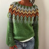 Women's Fair Isle Geometric Pullover Knit Sweater