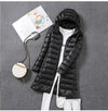 Women's Hooded Long Down Jacket – Full-Length Coverage