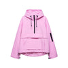 Women's Hooded Pullover Anorak Quilted Jacket Half-Zip