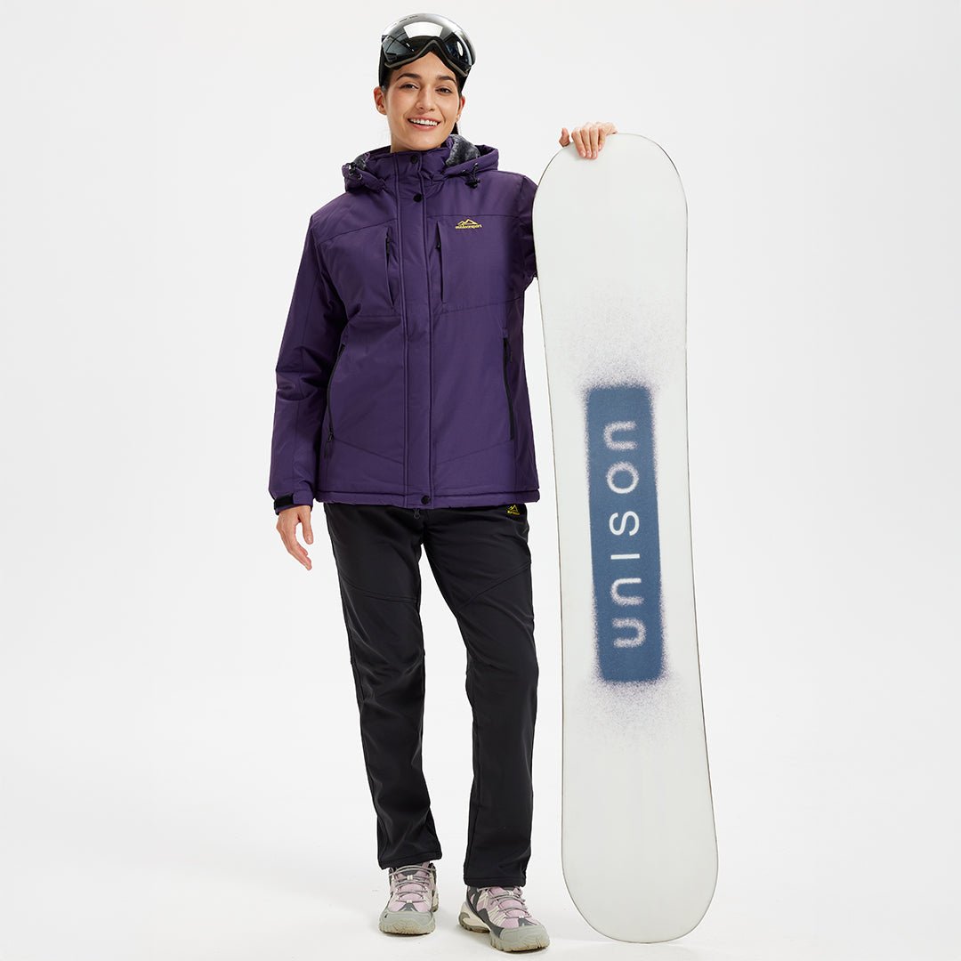 Women's Jacket – Insulated Waterproof Ski Detachable Hood