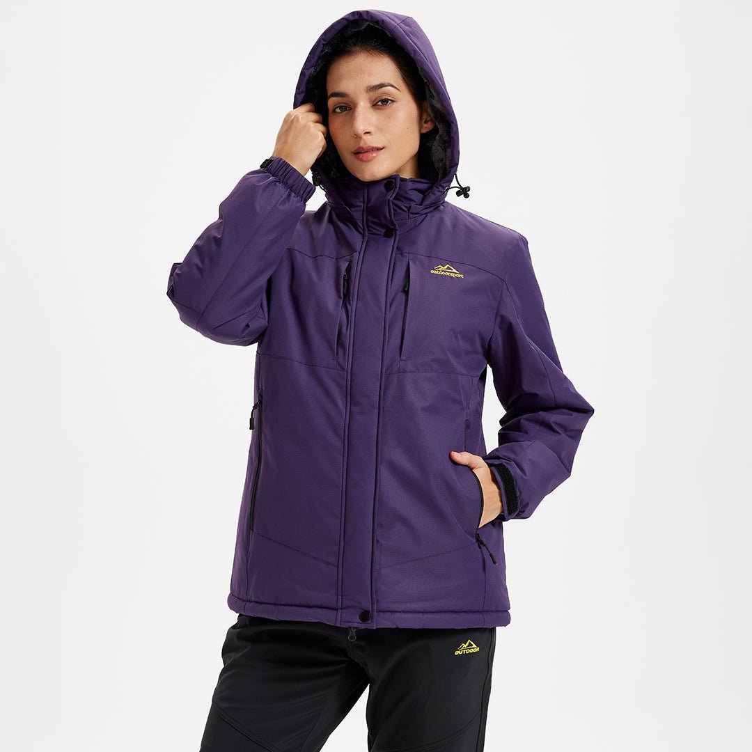 Women's Jacket – Insulated Waterproof Ski Detachable Hood