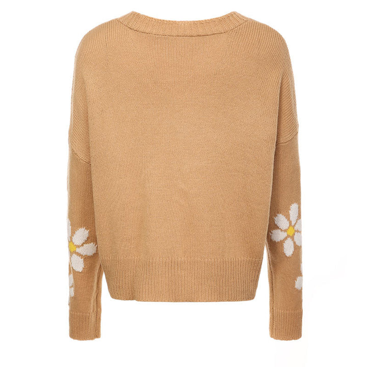 Women's Cardigan – Daisy Knit Button