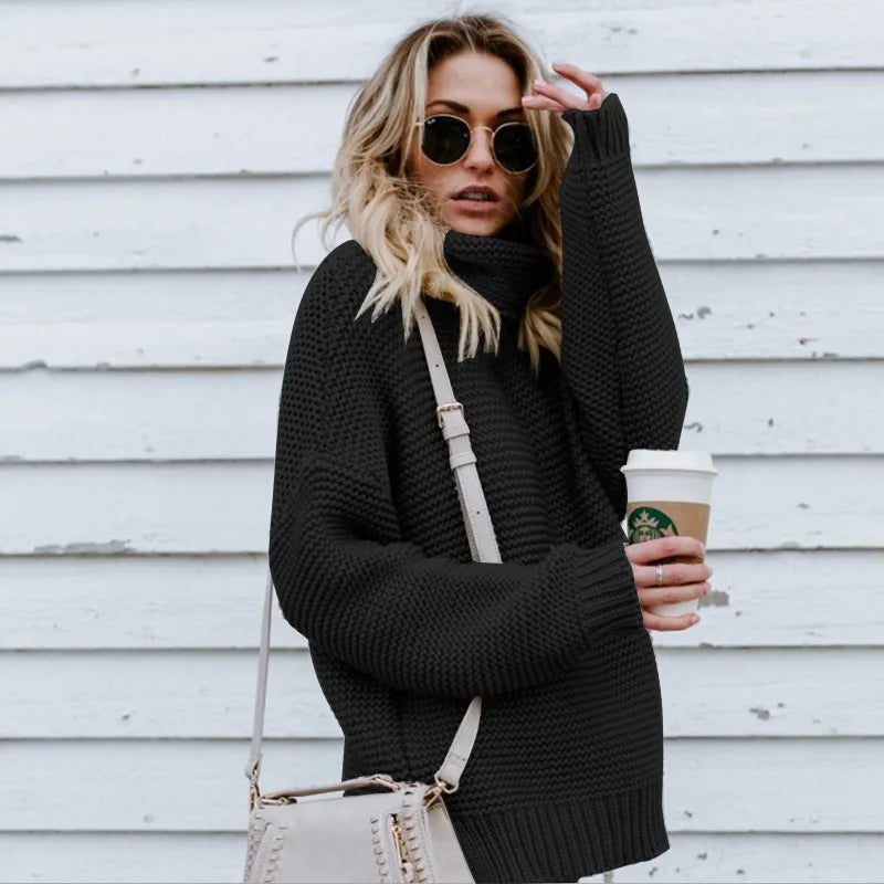 Women's Jumper – Long Roll-Neck Knit