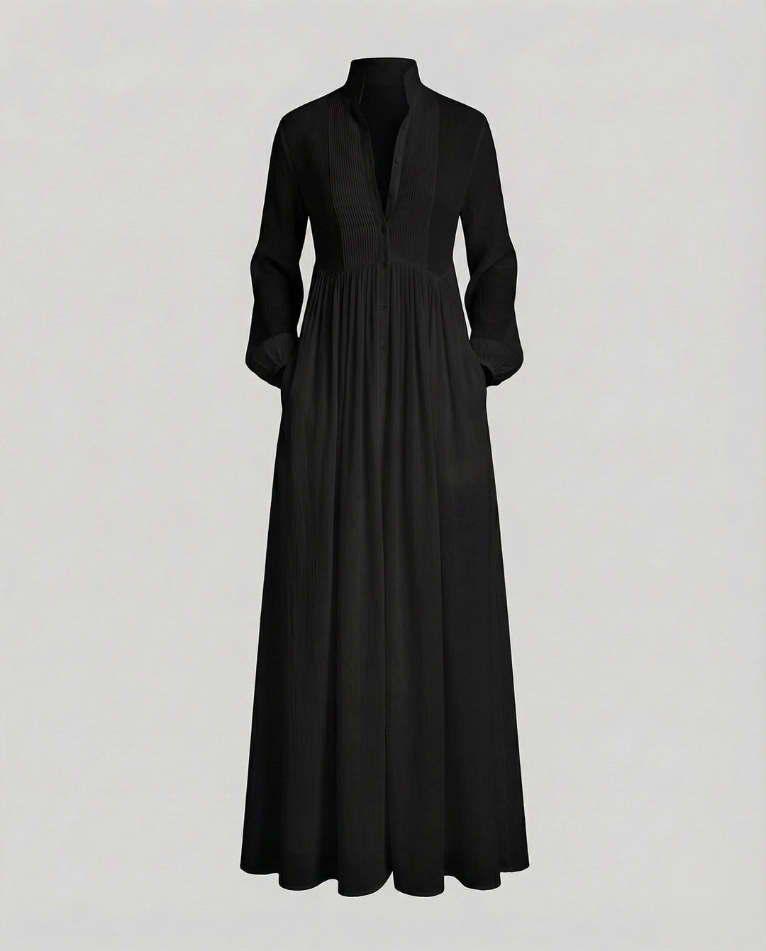 Women's Lightweight Button Front Maxi Shirt Dress – Relaxed Flowy Silhouette in White | Invictora.com