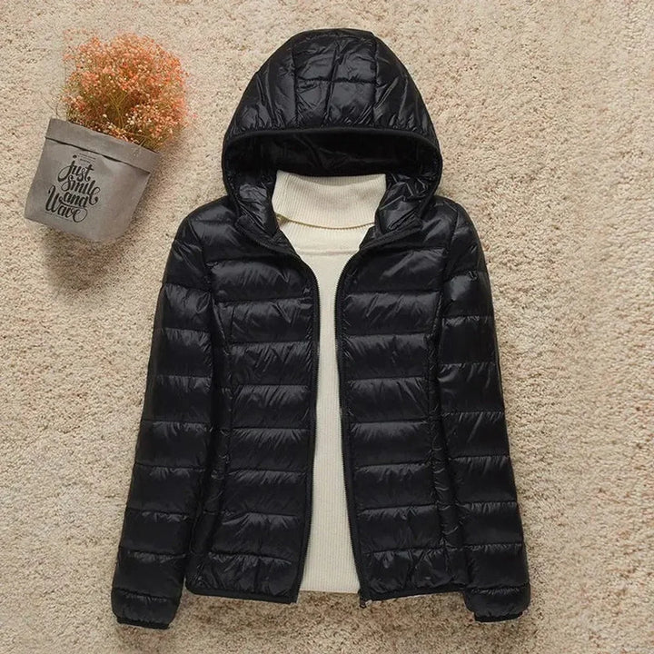 Women's Lightweight Hooded Quilted Jacket Packable Puffer