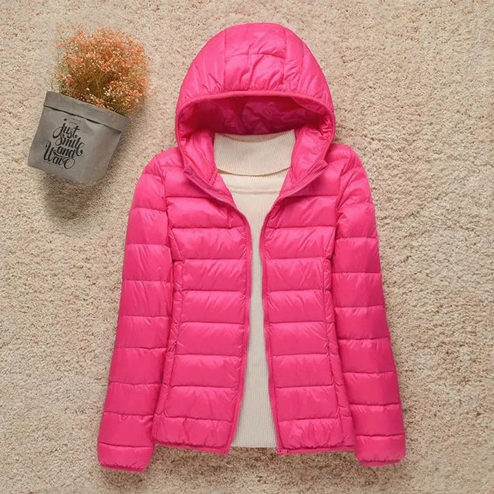 Women's Lightweight Hooded Quilted Jacket Packable Puffer