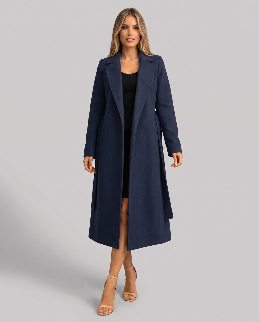Women's Trench Coat – Longline Belted Wrap