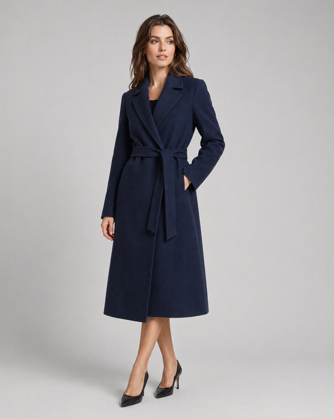 Women's Trench Coat – Longline Belted Wrap