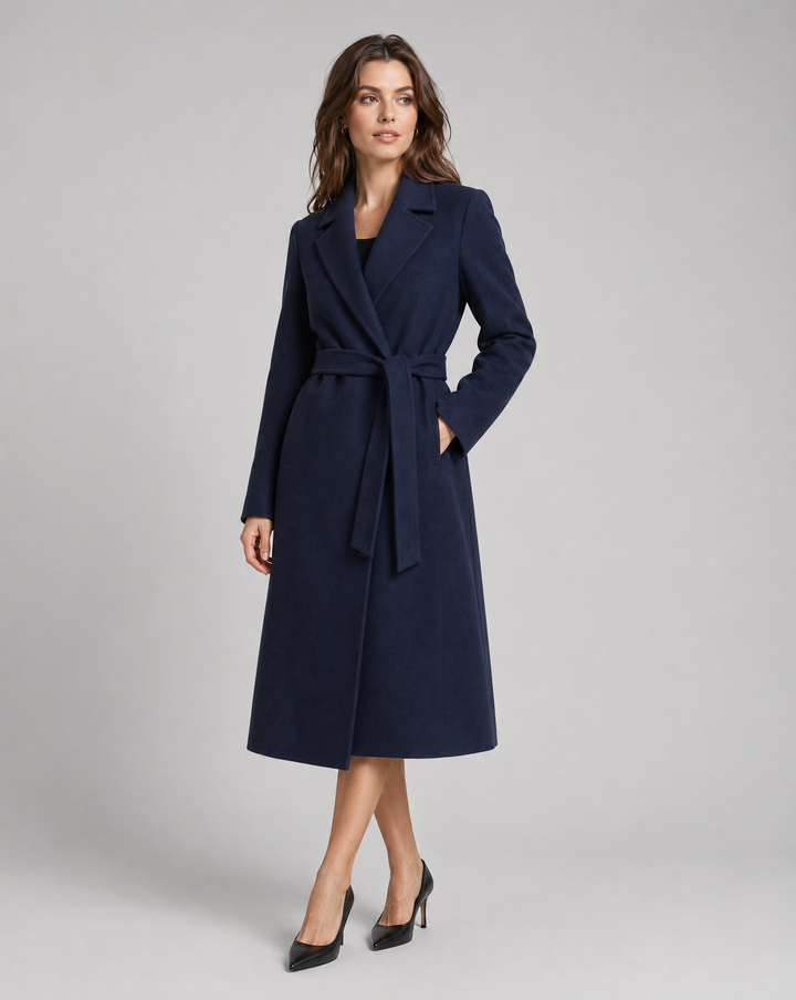 Women's Trench Coat – Longline Belted Wrap