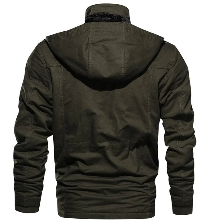 Women's Military Utility Field Jacket – Sherpa Lining And Detachable Hood