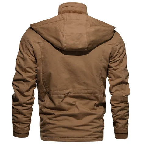Women's Military Utility Field Jacket – Sherpa Lining And Detachable Hood