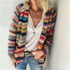 Women's Cardigan – Striped Open-Front Knit