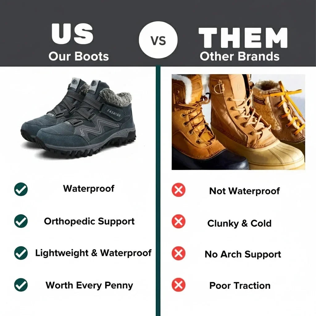 Women's Comfort Winter Boots – Fur-Lined Collar And Strap