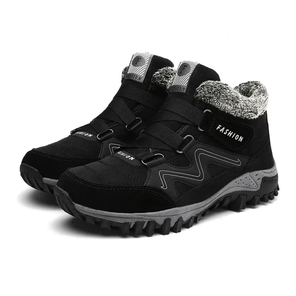 Women's Comfort Winter Boots – Fur-Lined Collar And Strap