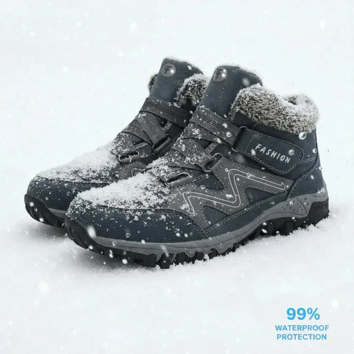 Women's Comfort Winter Boots – Fur-Lined Collar And Strap