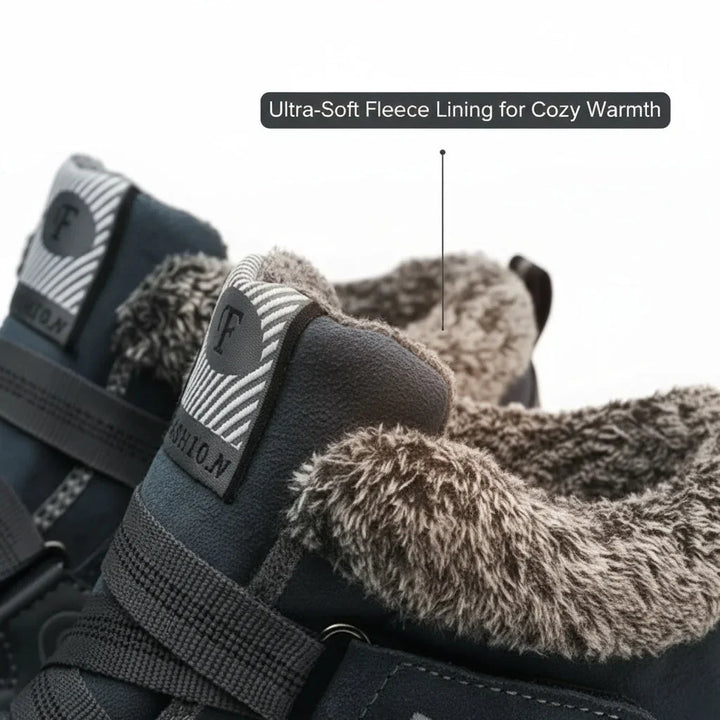 Women's Comfort Winter Boots – Fur-Lined Collar And Strap