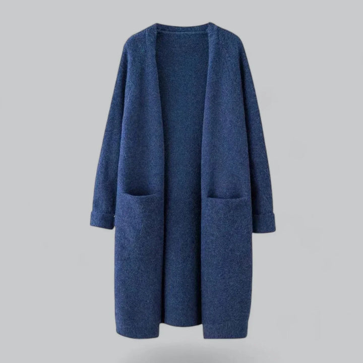 Women's Oversized Long Open-Front Knit Cardigan