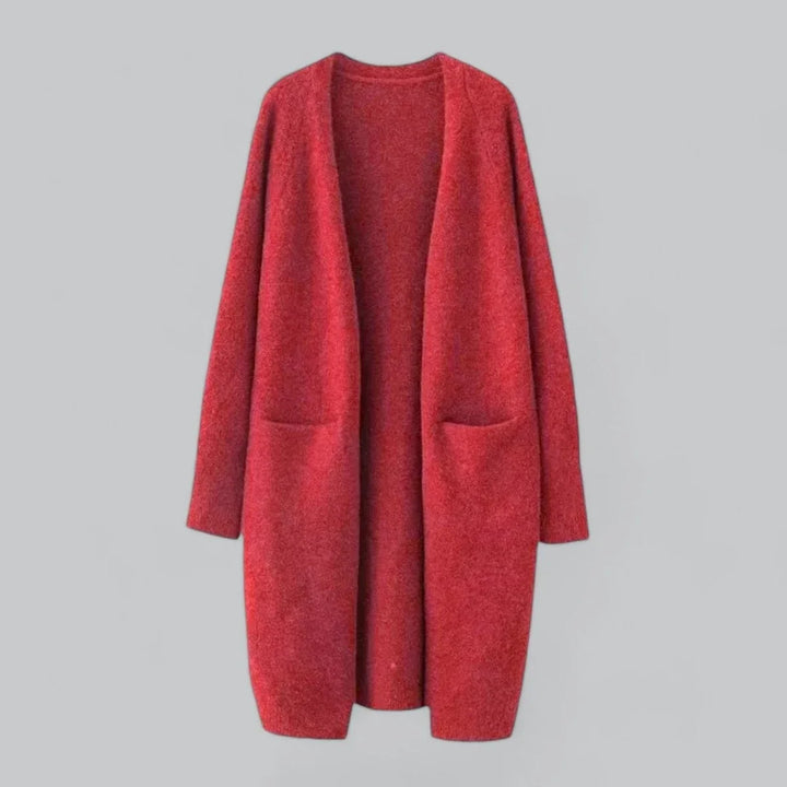 Women's Oversized Long Open-Front Knit Cardigan