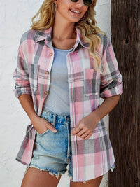 Women's Shirt – Oversized Plaid Flannel