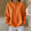 Women's Oversized Waffle Knit Sweater – Long-Sleeve Henley Design