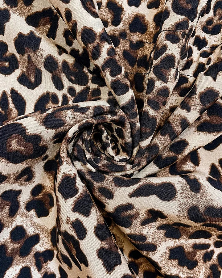 Women's Reversible Hooded Leopard Print Jacket – Drawstring Waist