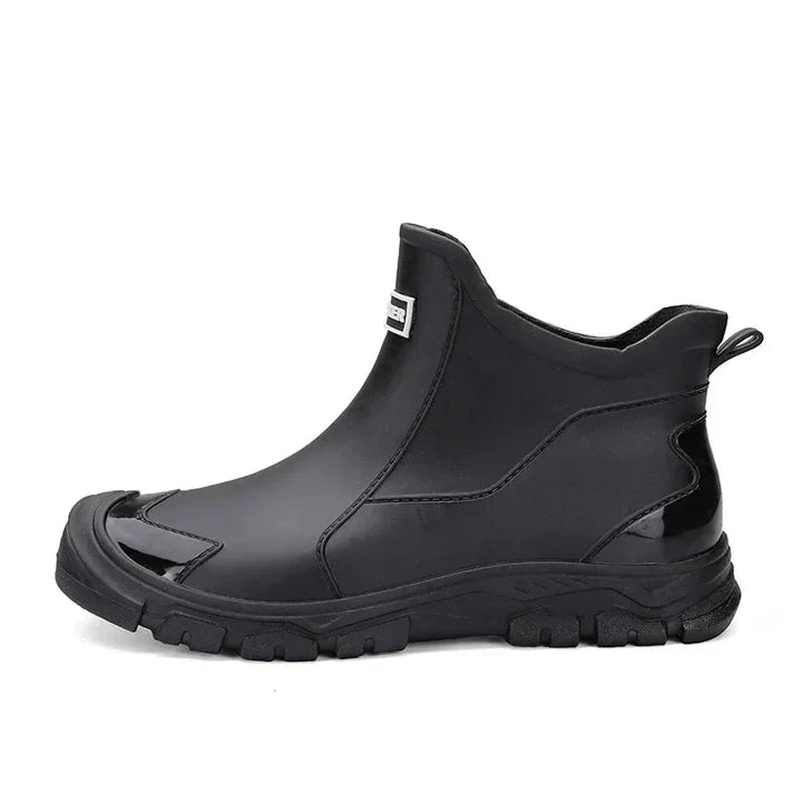 Women's Rugged Ankle Rain Boots – Slip-Resistant Lug Sole