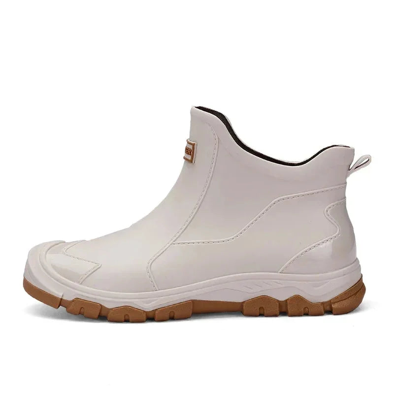 Women's Rugged Ankle Rain Boots – Slip-Resistant Lug Sole
