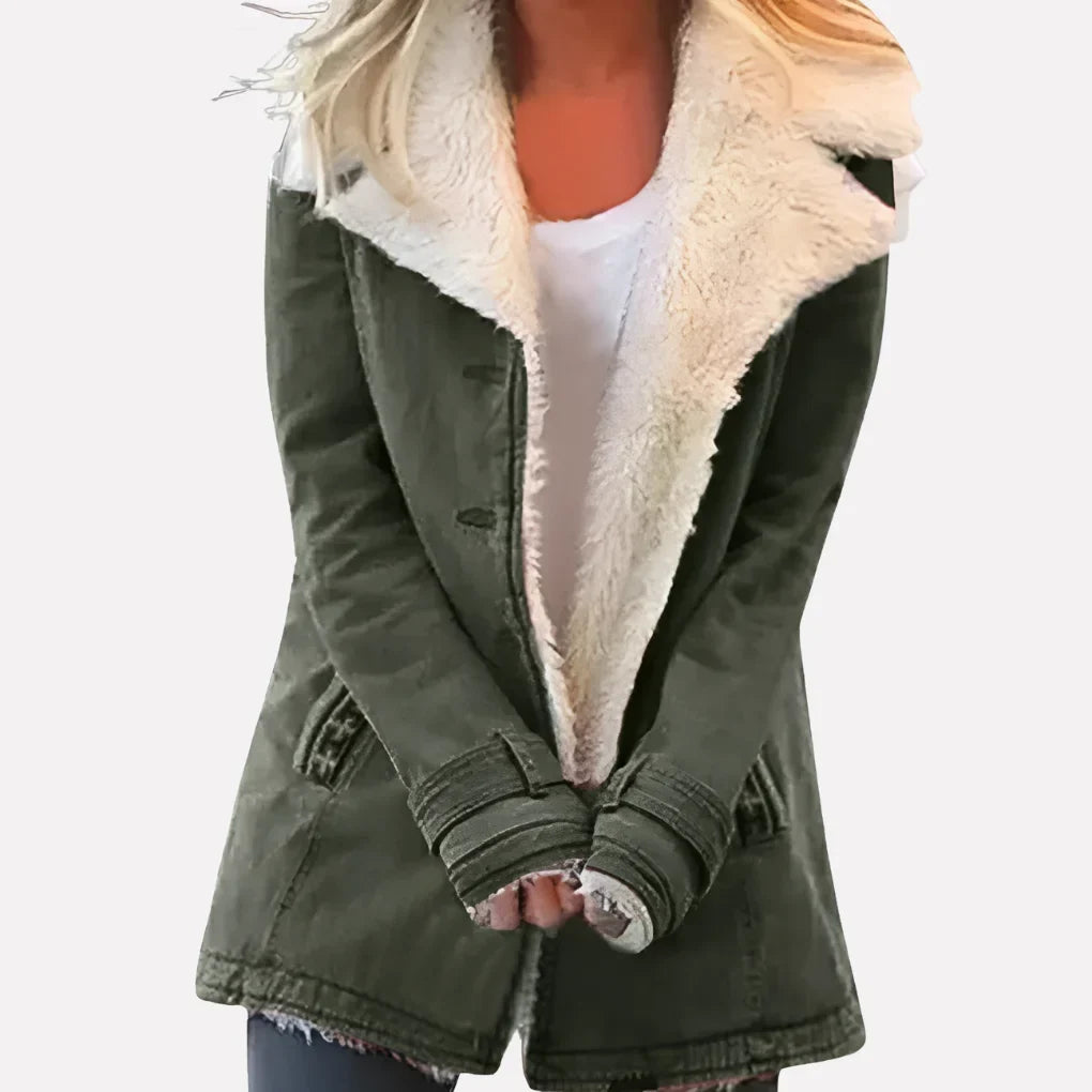 Women's Sherpa-Lined Jacket – High Collar