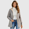 Women's Sherpa-Lined Puffer Jacket – Hood And Ribbed Cuffs