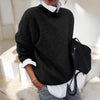 Women's Soft Everyday Knit Sweater – Crew-Neck Long Sleeves And Relaxed Fit
