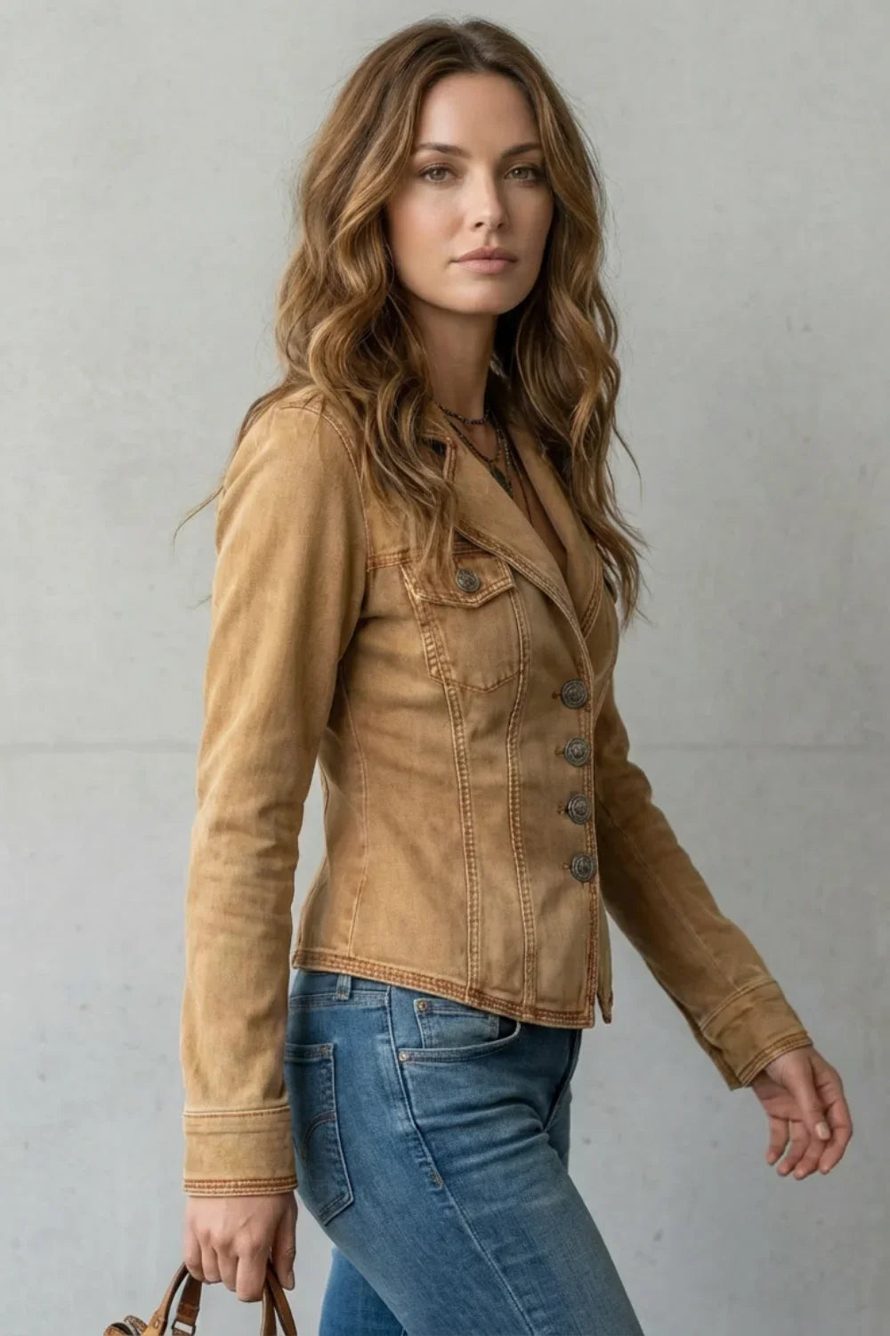 Women's Tailored Denim Blazer