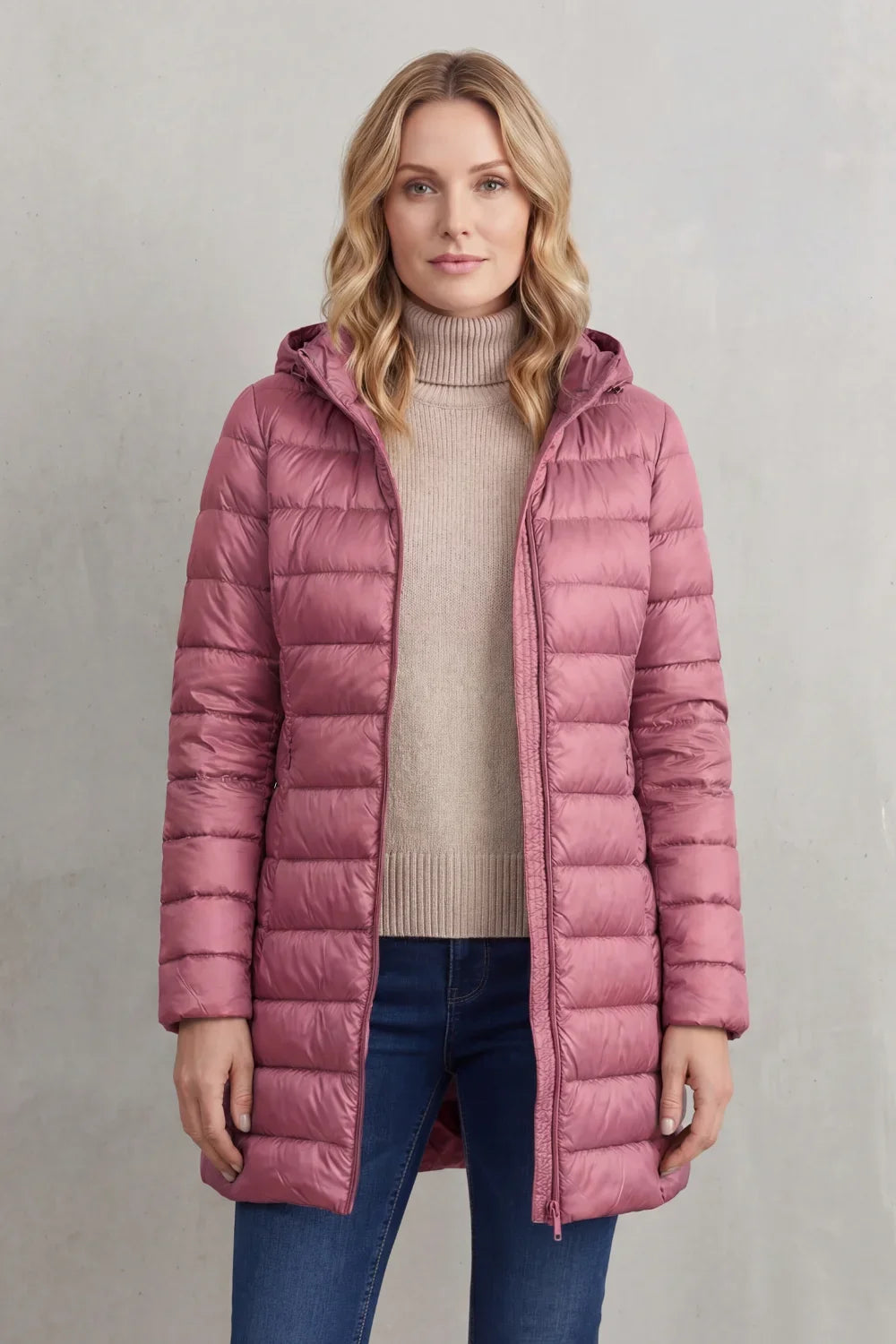 Women's Ultra-Lightweight Hooded Down Jacket For Cosy Warmth