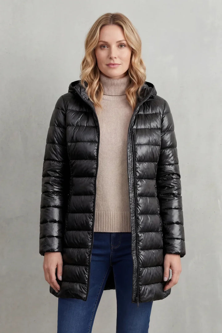 Women's Ultra-Lightweight Hooded Down Jacket For Cosy Warmth