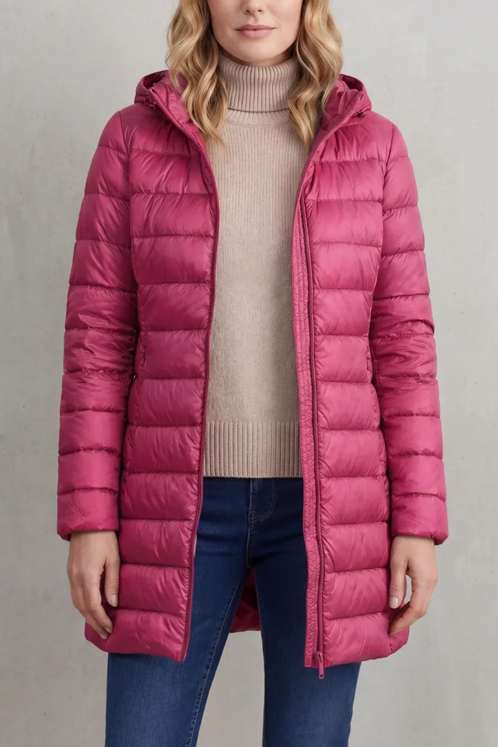Women's Ultra-Lightweight Hooded Down Jacket For Cosy Warmth