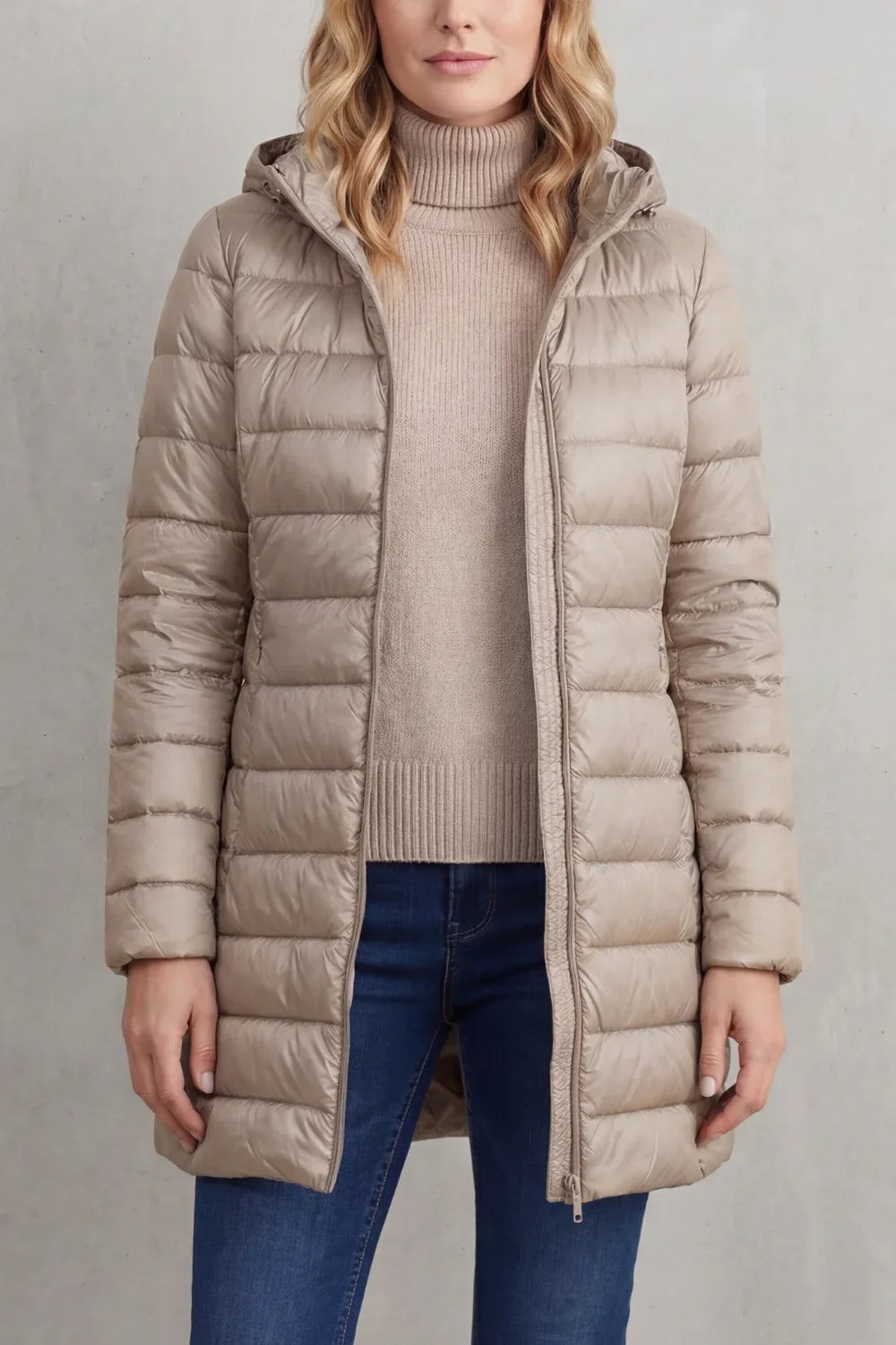 Women's Ultra-Lightweight Hooded Down Jacket For Cosy Warmth