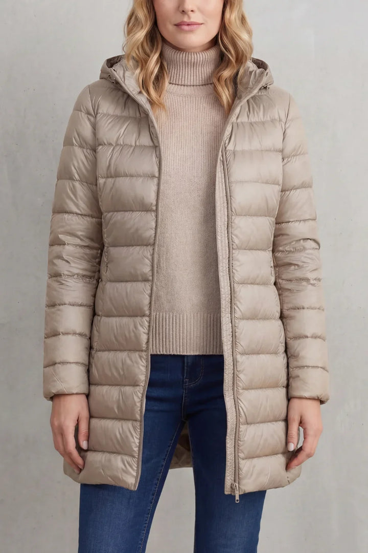 Women's Ultra-Lightweight Hooded Down Jacket For Cosy Warmth
